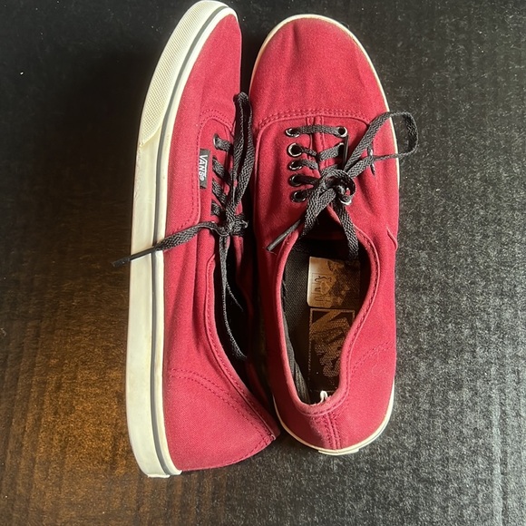 VANS Maroon Lace-up Sneakers | Size 8.5 women’s - Picture 5 of 7